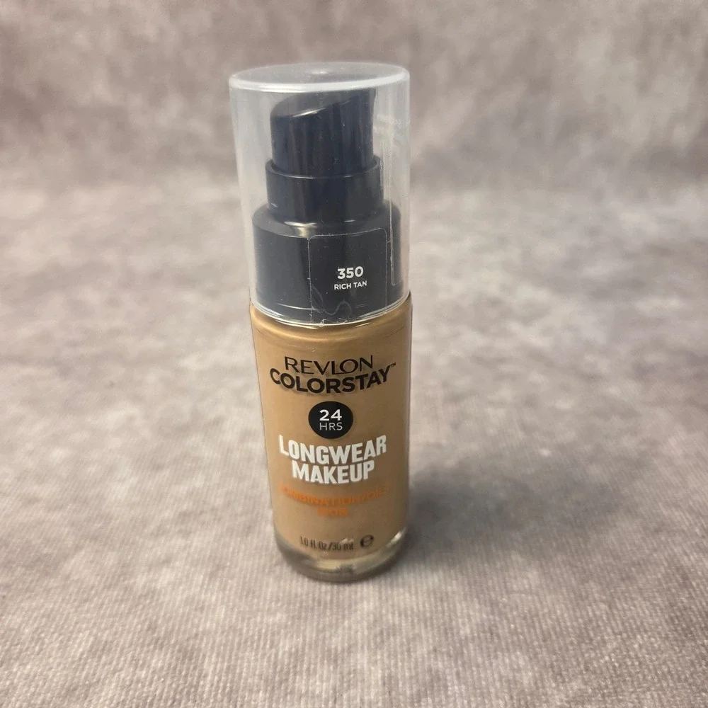 Revlon ColorStay Longwear Makeup Foundation 350 Rich Tan Combo Oily Skin SPF 15